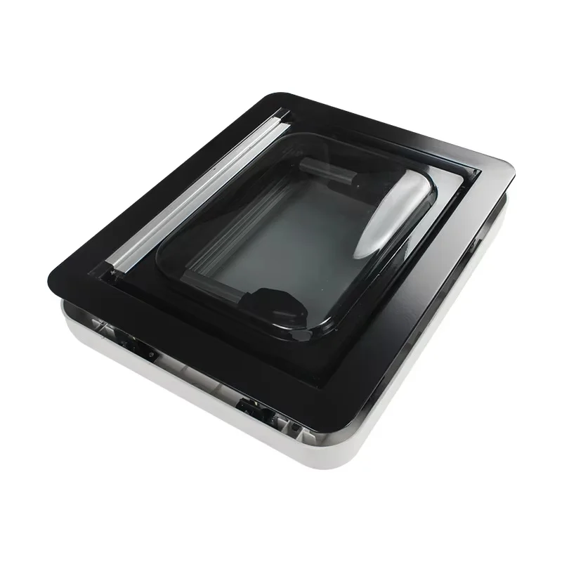 Ventana para RV con Marco de Aluminio para Pedidos al por Mayor, con Mosquitera Integrada y Cortina con Bloqueo UV, 900x900mm