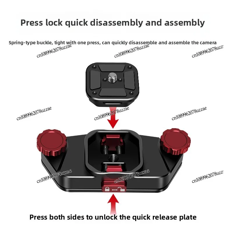 Koga Metal Aluminum Alloy Back Clip SLR Camera Universal Fast Loading Plate Quick Disassembly and Fixing
