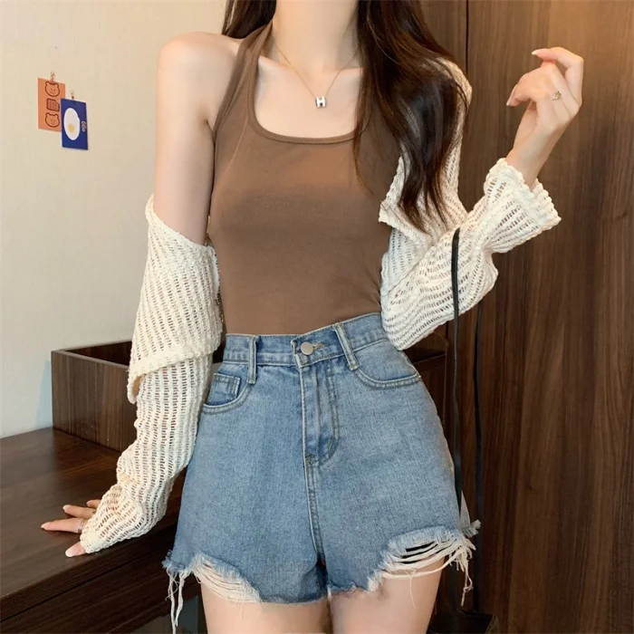 Brown suspenders
