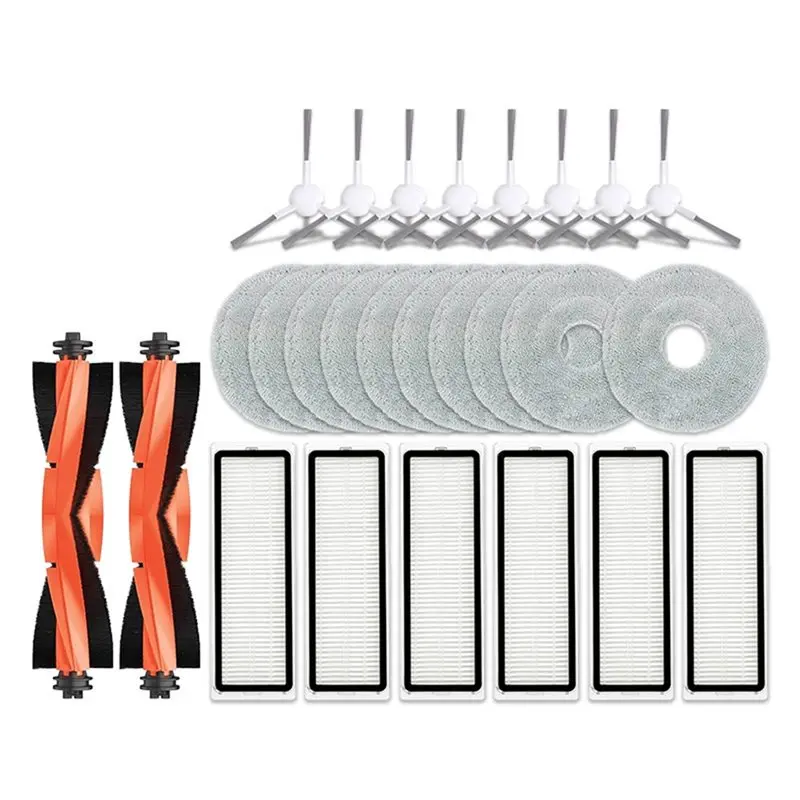 

【GARMENT】For S10+ S10 Plus Robot Vacuum Accessories Replacement Main Side Brush Hepa Filter Mop Rag Cloth Spare Parts