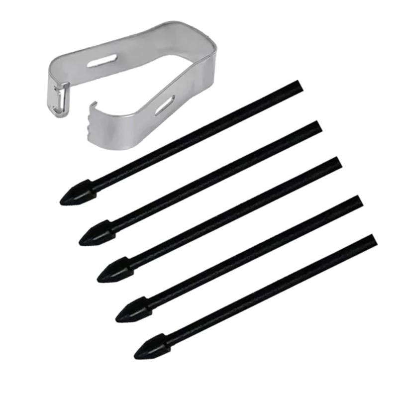 5Pcs Pen Replacement Tip Set With Secure Clip Attachments For Tablets T860 T865 Models Digital Devices