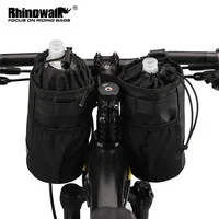 Rhinowalk-bolsa para manillar de bicicleta, botella de agua, almacenamiento de aperitivos, Bikepacking, viaje, hervidor aislado