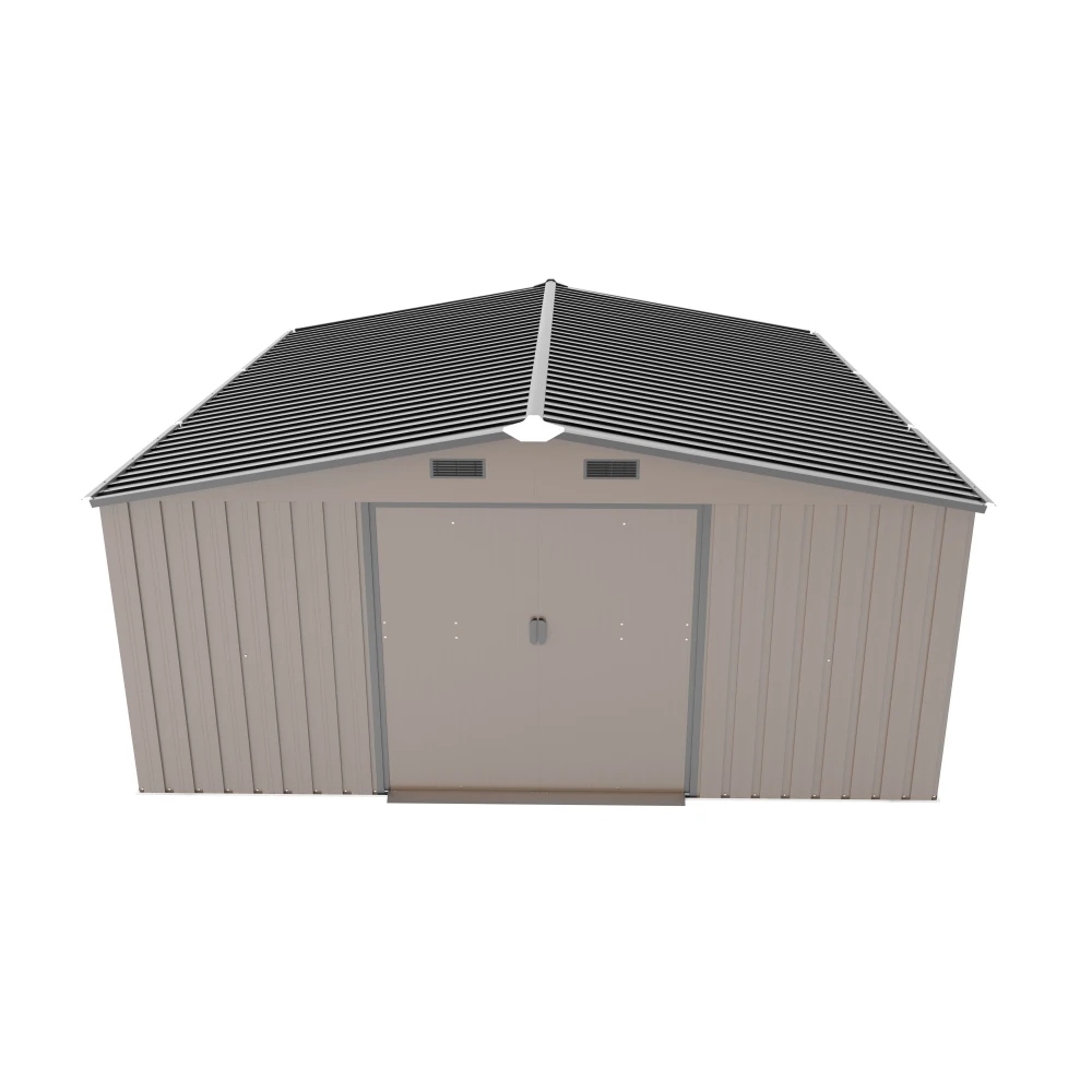Campcraft 10*12ft  0.23mm color steel plate, surface protective film, Two daylight Windows, A practical and thoughtful gift,two colors can be freely selected storage sheds