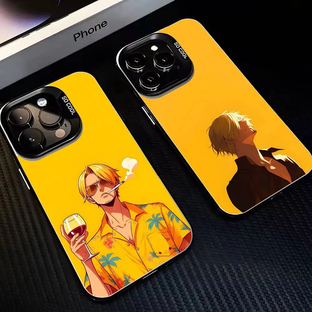 

Vinsmoke S-Sanji Phone Case For iPhone17,16,15,14,13,12,11 Plus,Pro Max Black Matte Shockproof Cover