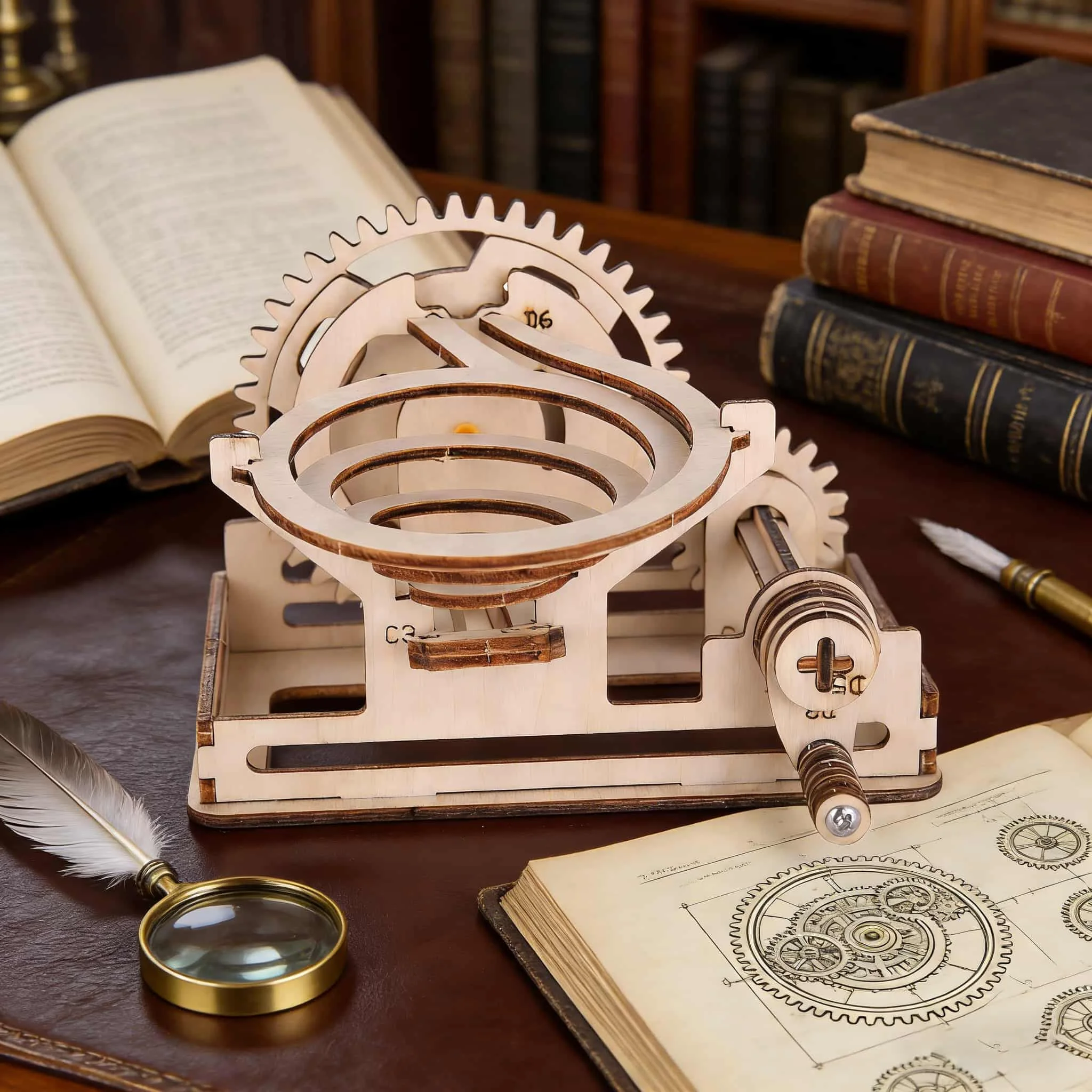 3D Wooden Puzzle Slide Model, DIY Wooden Slide, Educational and Mind-Stimulating, Festive Gift