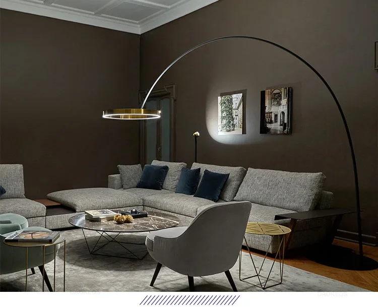 Designer Angeln Stehlampe Nordic LED Wohnzimmer Stehlampe Für Villa Schlafzimmer Hotel Indoor Decor Einfache Kunst Hohe Stehlampe – Detail 14