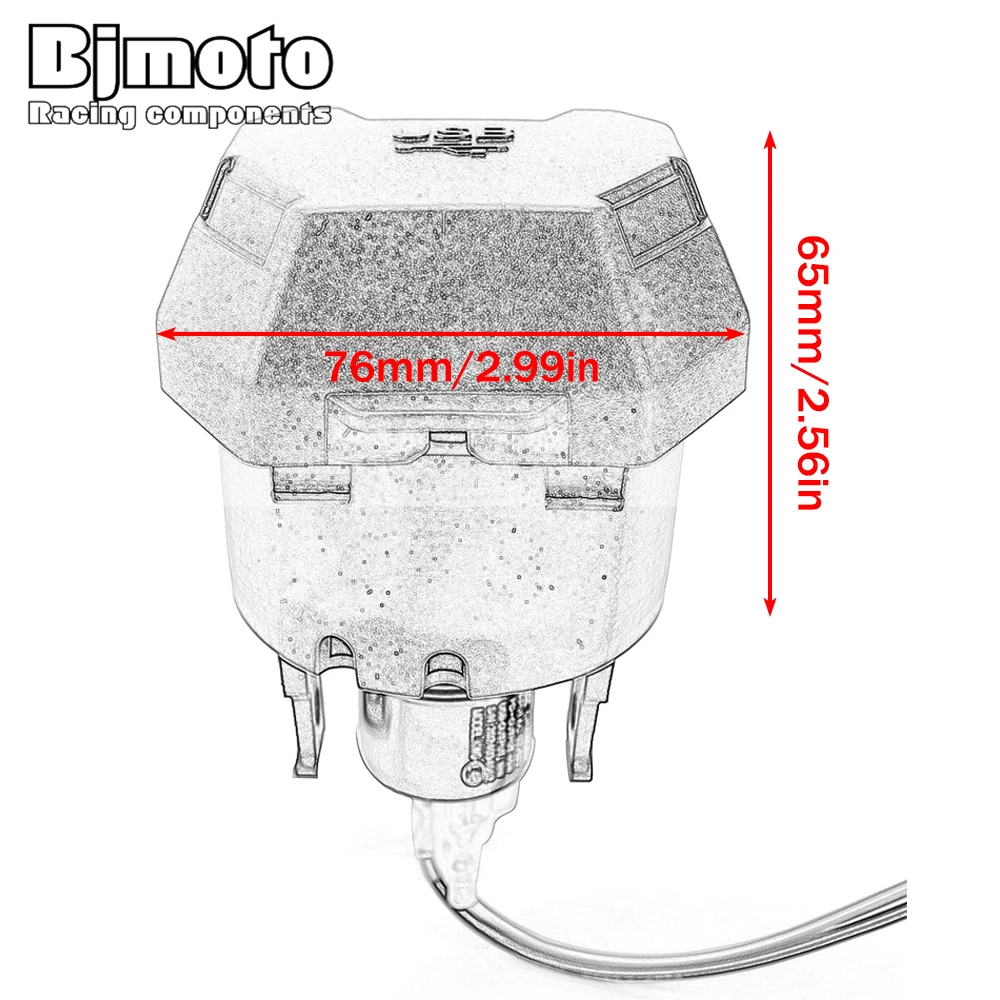 For Kawasaki Versys650 Versys 650 2022-2024 2025 Right Socket USB Quick Charger Phone Adapter Socket For 12V 24V Motorcycle Boat