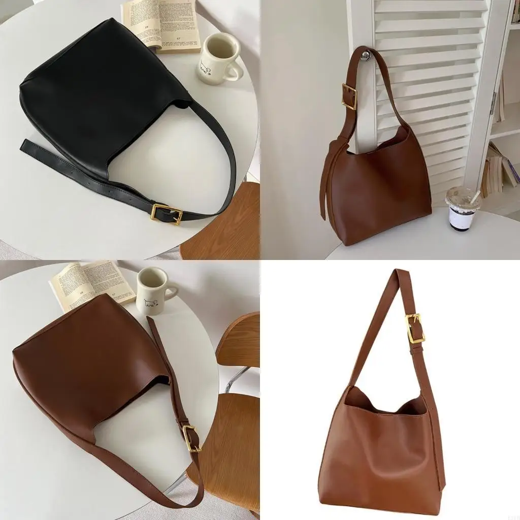 

Women Bag PU Leather Shoulder Bag Large Capacity Crossbody Bag Fashion Bucket Bag Japanese Styles Bag