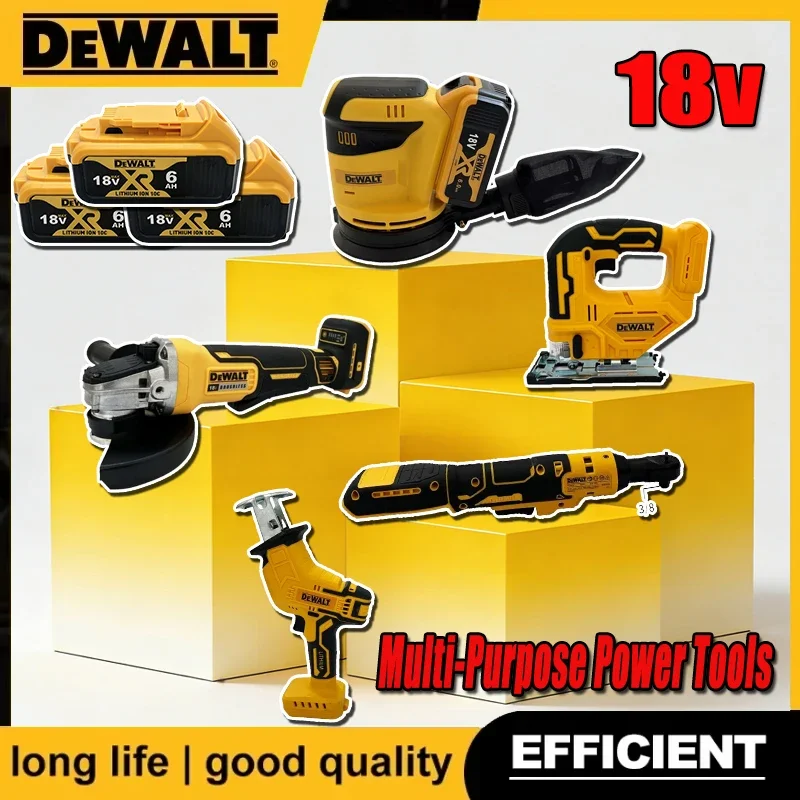 

Многофункциональный аккумуляторный электроинструмент DEWALT 2026: бесщеточная угловая шлифмашина, резак, электрический гайковерт, полировщик, пылесос, лобзик, 18В