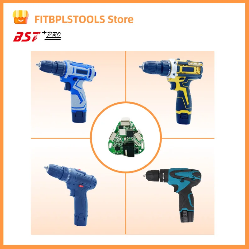 3S 12V DC ไฟฟ้าเครื่องมือแบตเตอรี่ลิเธียมเจาะแบตเตอรี่ Li-Ion BMS Circuit 18650 3เซลล์แพ็ค20A PCB โมดูล