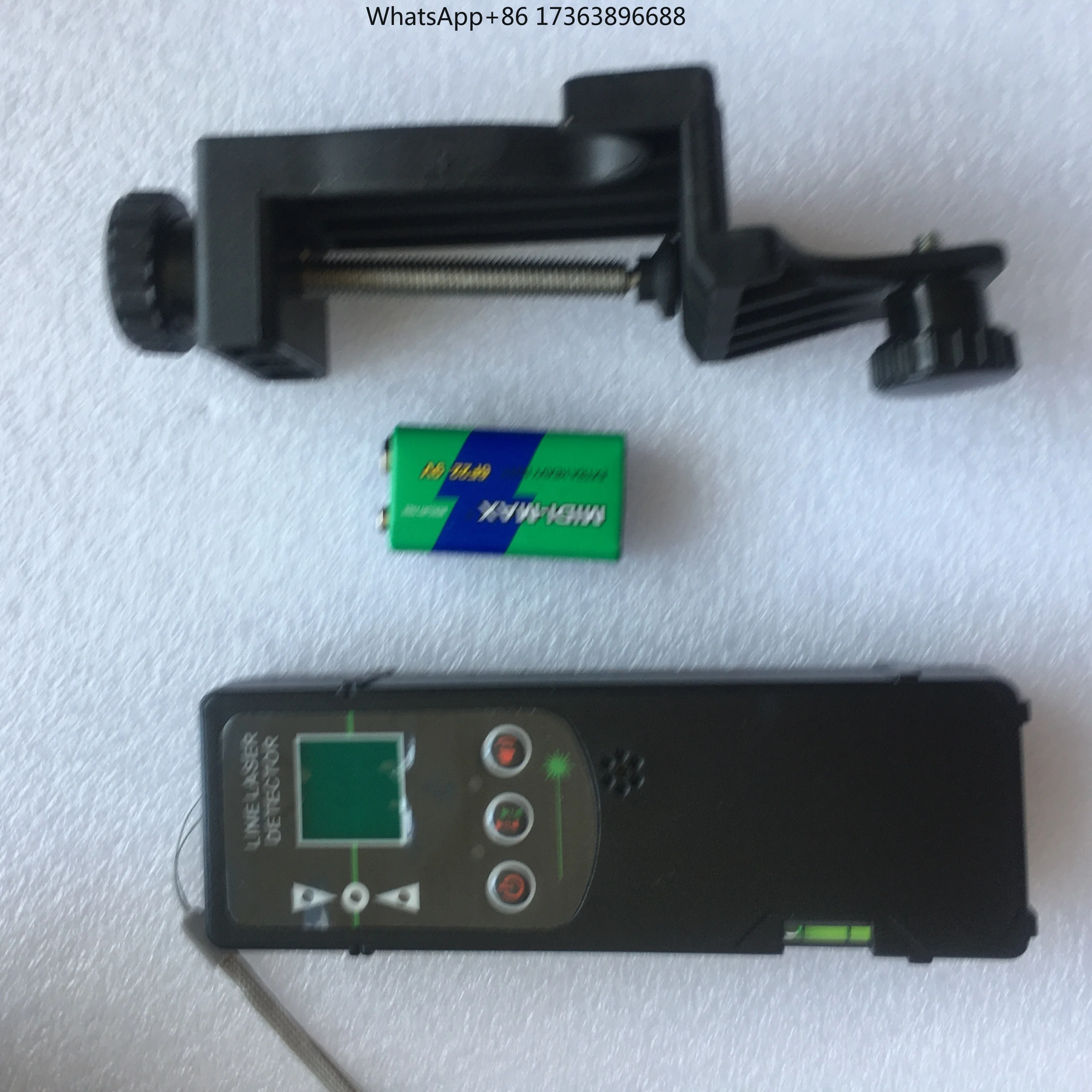 LVH100H Single Side LCD Display Industrial Grade Plastic Laser Detector Receiver 1MM Precision Line Laser Level Red/Green Beam
