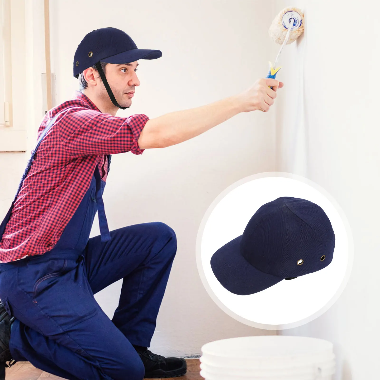 

Adjustable Baseball Hat For Men Women Lightweight Head Protection Outdoor Cycling Skateboarding Construction