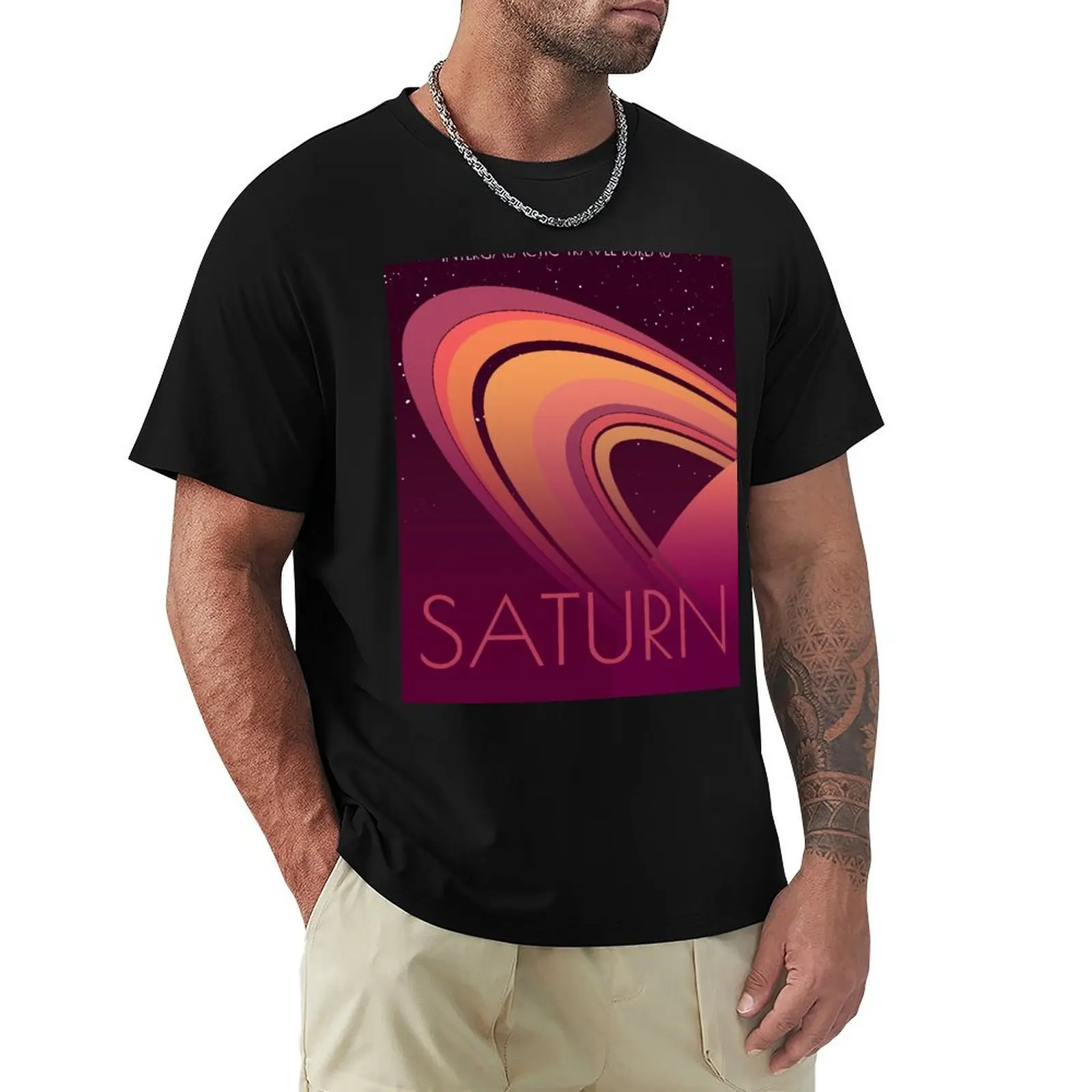 

See Space: Saturn T-Shirt Fashion Letter Print T-Shirt
