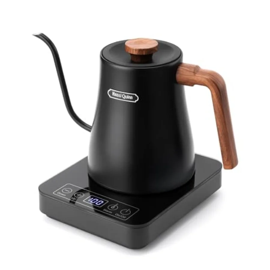 

Gooseneck Electric Kettle - 0.8L/ 27oz Precise Temperature Control 4-Hour Keep Warm 1000W Fast Boil 304 Stainless Steel Interio
