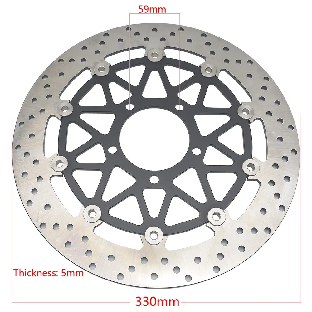 330mm Motorcycle Front Brake Discs Rotors For Kawasaki ZX10R ZX-10R SE 2016 2018 2019 2020 2021 2022