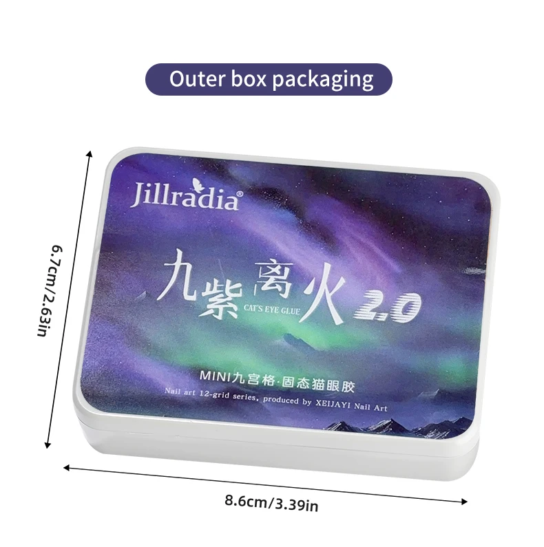 Jillradia 9 Farben Patting Gel Smudge Canned Hochpigmentierter Beliebter Semi-Fester Nagellack Gel Speziell für Nagelstudios – Detail 11
