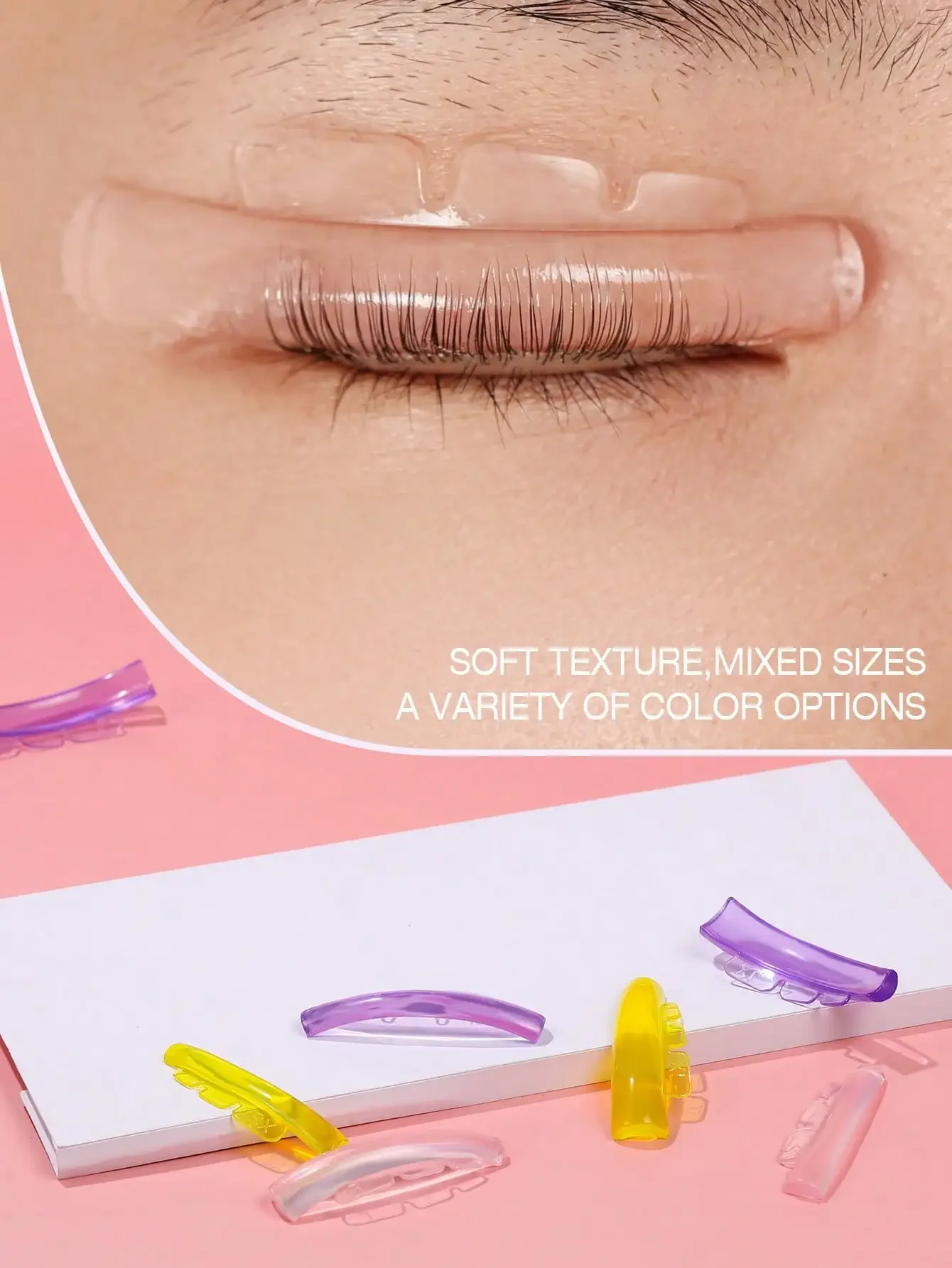 5 أزواج من وسادة رفع الرموش، قضيب رفع الرموش الجديد ذاتي اللصق فائق المرونة، درع رفع الرموش القابل لإعادة الاستخدام بدون غراء، Lash Lif