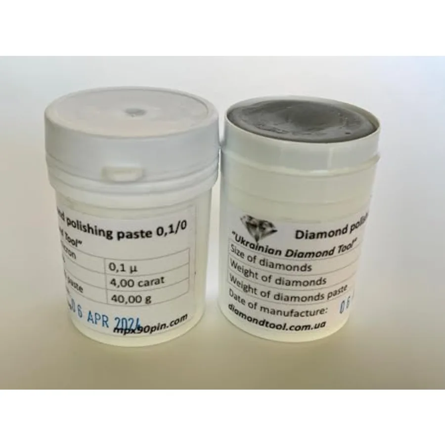 معجون تلميع الماس القائم على الزيت 0.1 ميكرون - 40 جرام جرة للمجوهرات والمعالجة الصناعية #4