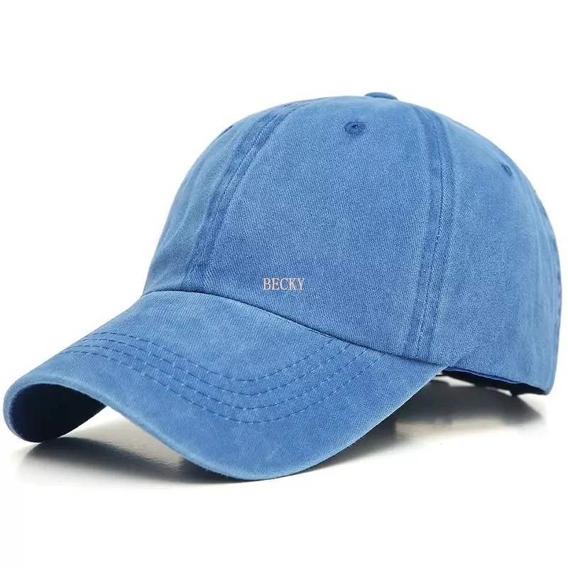 Vintage Visor Baseball Cap Washed Cotton Men Women Snapback Hat Hip Hop Caps Solid Color Hat Bone Casquette Outdoor Casual Sport