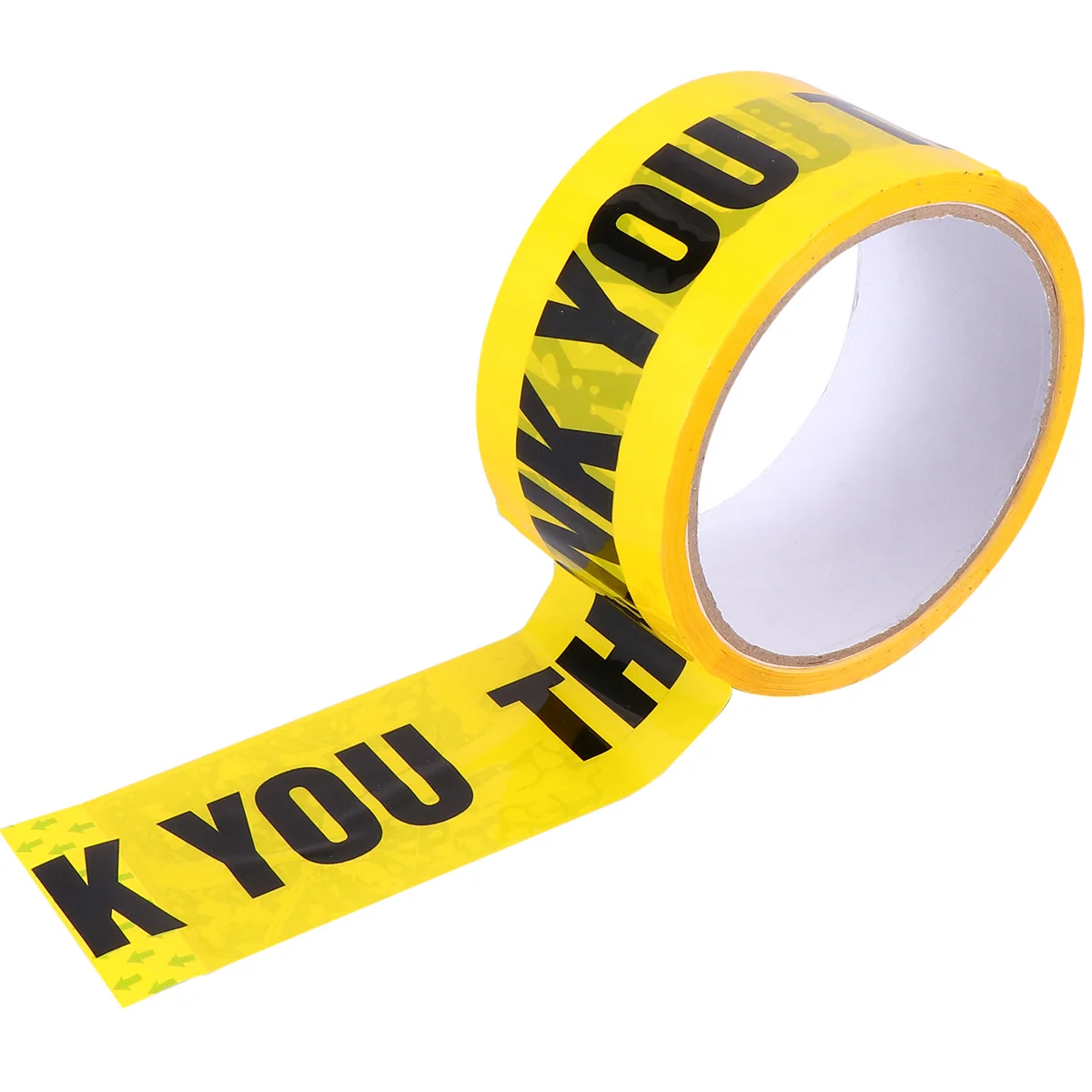 

1 Roll THANK YOU Safety Tape Safe Self Adhesive Sticker Warning Tape Masking Tape for Walls Floors (Yellow)