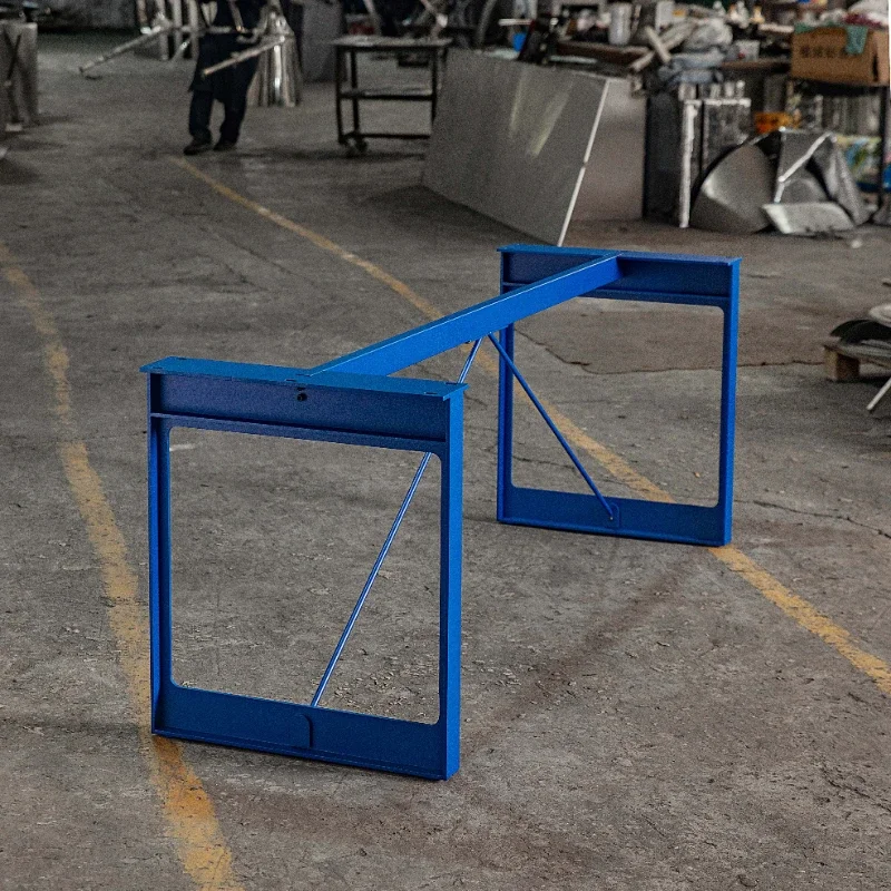 طاولة طعام من الفولاذ الكربوني الصلب، طاولة قدم معدنية، حامل ساق، حجم اللون