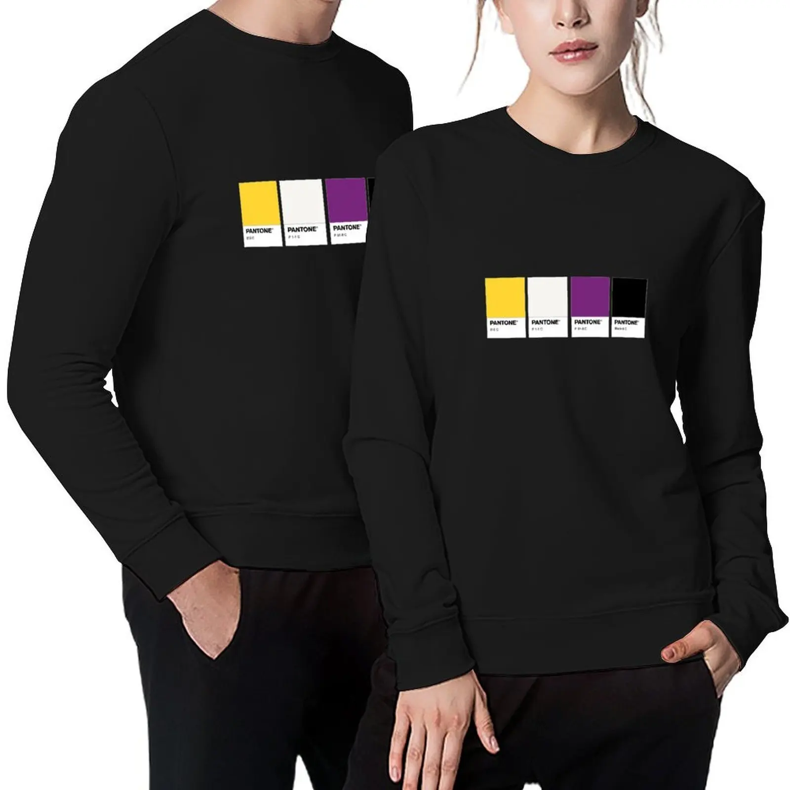 

nonbinary pantone pride Pullover men's sweat-shirt men's autumn clothes mens clothing men's coat new sweatshirts