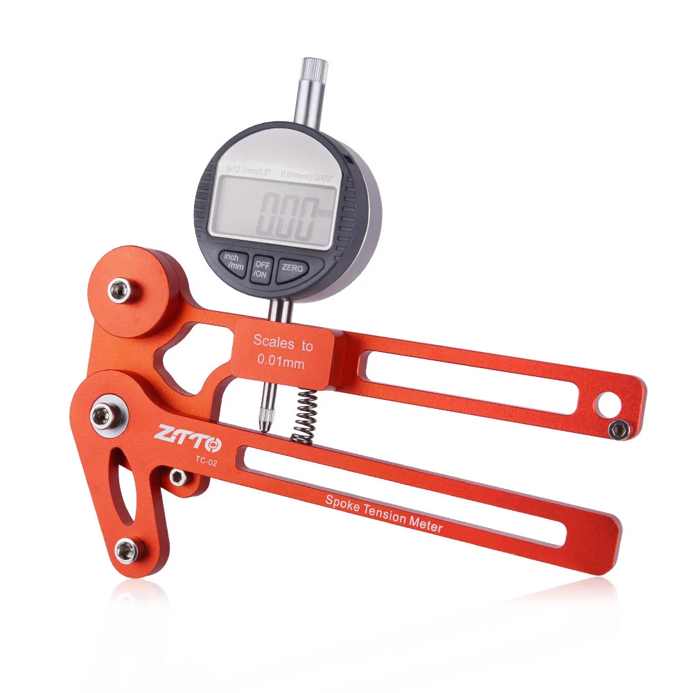 

ZTTO Bicycle Electronics Spoke Tension Meter Digital Scale Bike Spoke Tension Wheel Indicator Attrezi Meter Tool Red