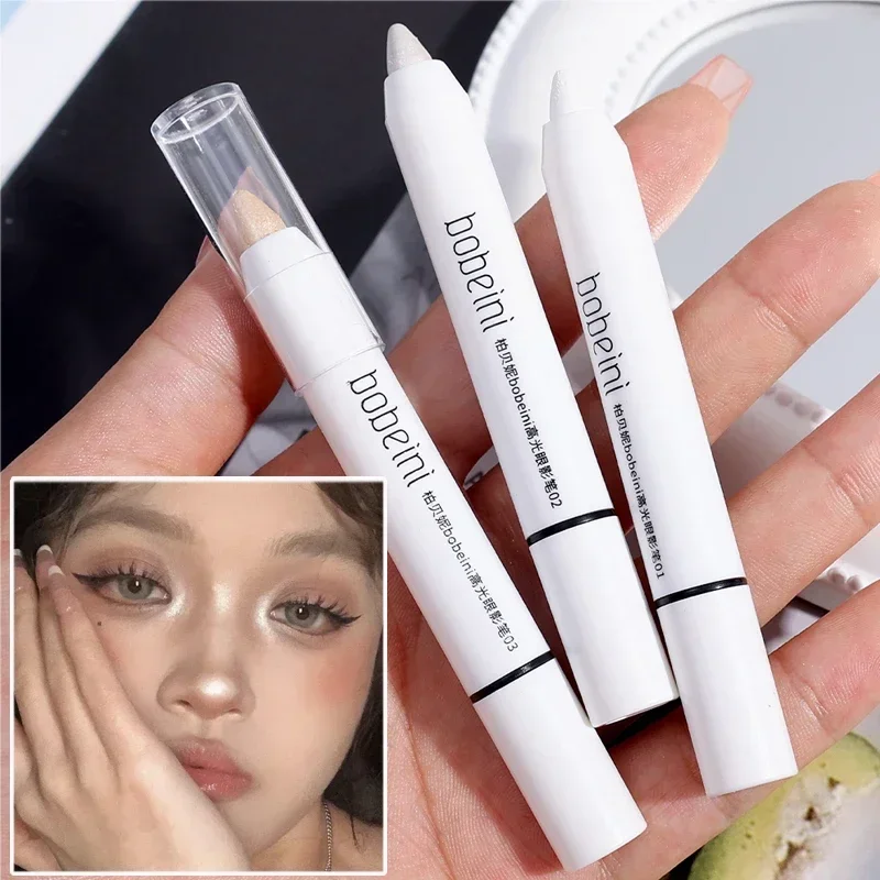 Diamond Matte Glitter Gold Eyeshadow Stick Lasting Brighten Eye Corner White Lying Silkworm Highlighter Pen Eyes Makeup Cosmetic