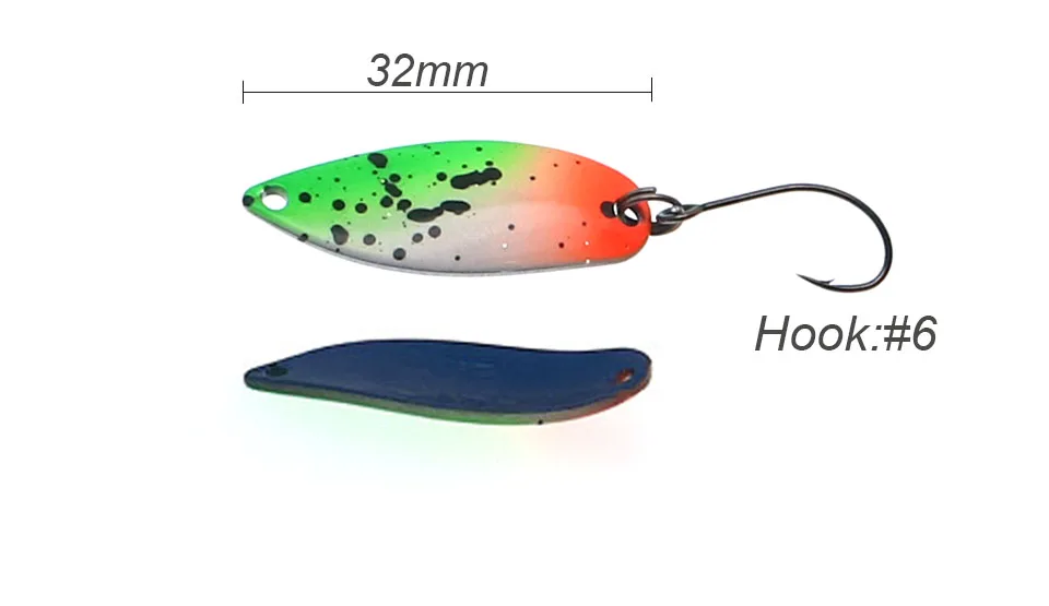 HISTOLURE Pesca Stream Bait Forelle Löffel Köder 2,8g Spinner Kupfer Metall Angeln Löffel Köder Für Forelle Barsch Hecht Lachs – Detail 3