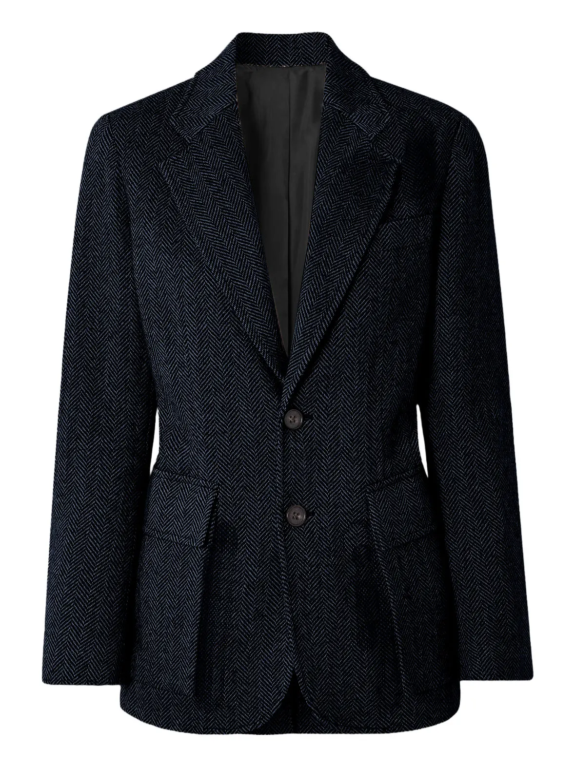 معاطف رياضية كلاسيكية للرجال على الطراز البريطاني الرجعية سترة تويد متعرجة للرجال بقصة ضيقة سترة بدلة واحدة الصدر للخريف والشتاء #4