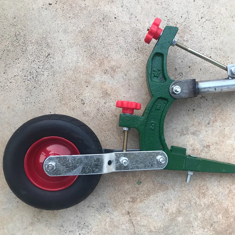 Manual hand-pulled plow, single-person micro-tillage machine, moldboard plow, furrow opener, ridging machine, soil turning and l