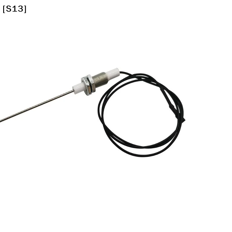 1/5PCS 60/90cm Ceramic Electrode Ignition For Gas Fireplace With Two Fixing Nut M10 Spark Ignition Flame Sensor[Q][Q]Q@