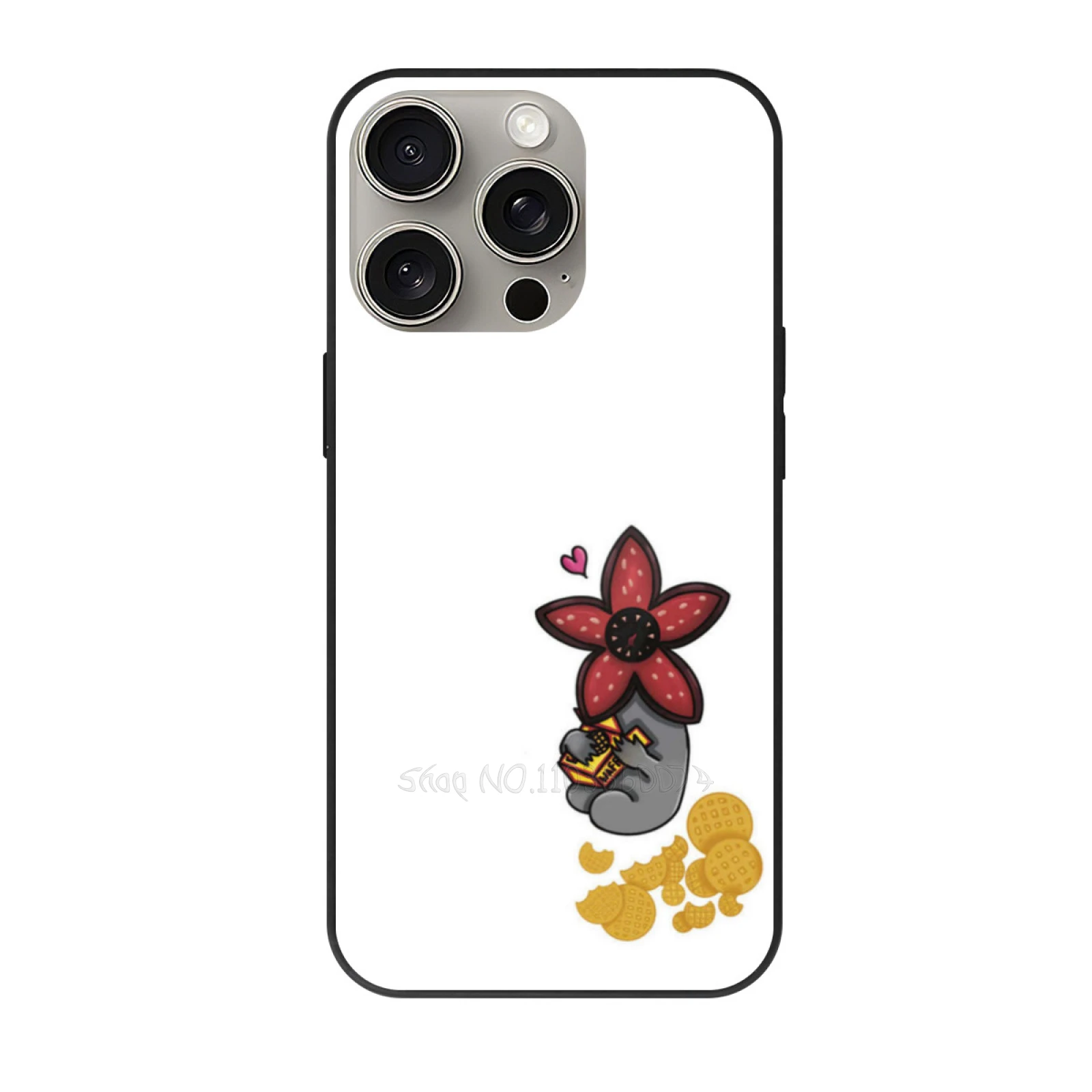 حافظة Demogorgon Waffle By Rosa لهاتف آيفون 16 15 13 12 11 14 Pro Max X 13 Mini 7 8 Plus 11Pro حافظة لطيفة مرسومة يدويًا #1