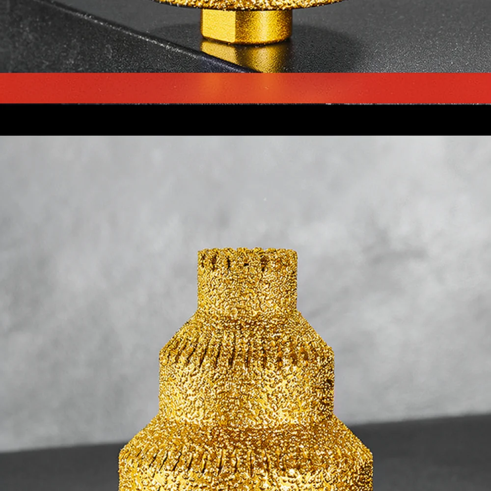 Diamond Brazed Stepped Hole Cutter For Porcelain Tile Marble Granite Chamfering Bit Angle Grinder Masonry Power Tool Parts
