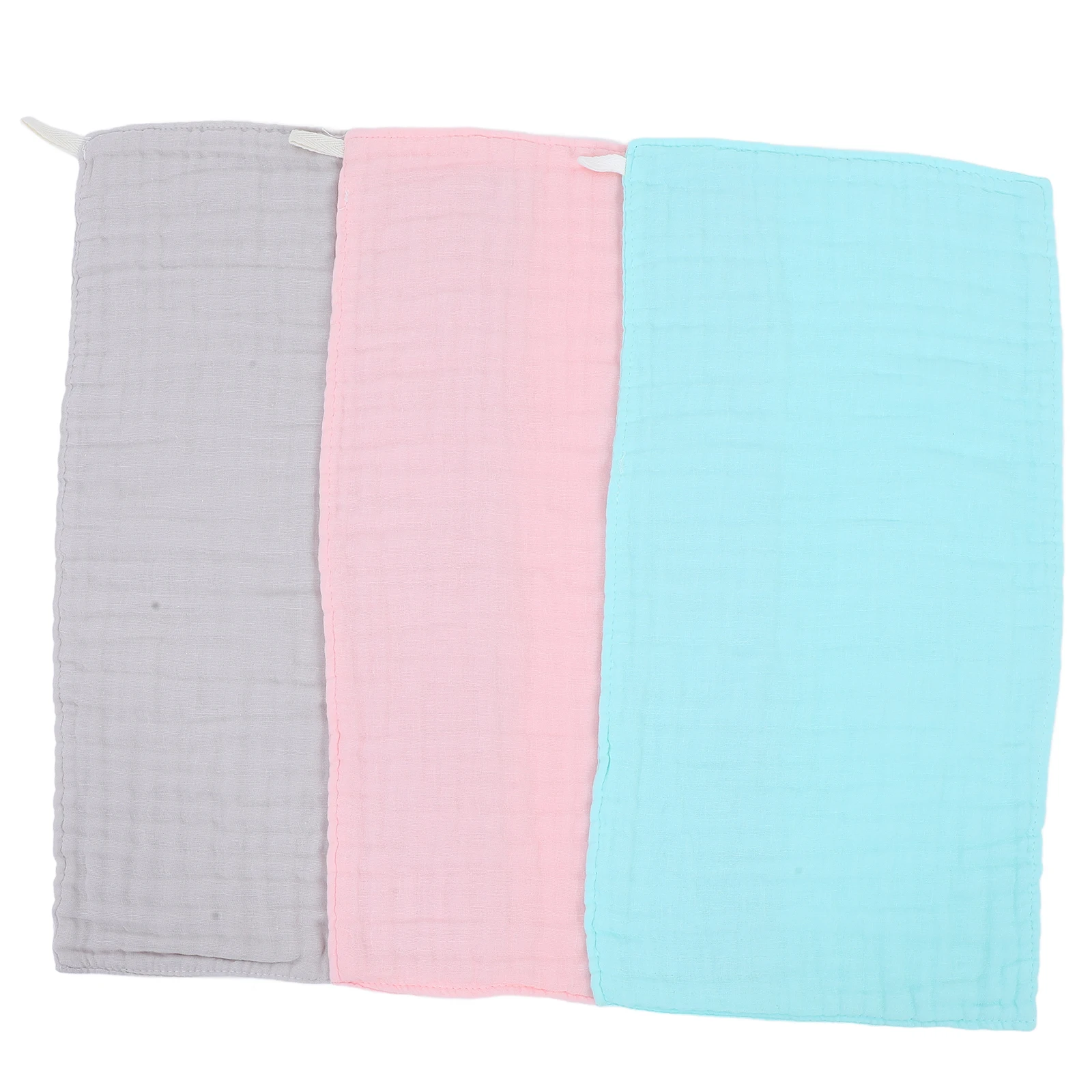 

3pcs Cotton Bibs Newborn Towels Durable Drool Cloths Portable Saliva Burp Cloth Shoulder Protectors Absorbent