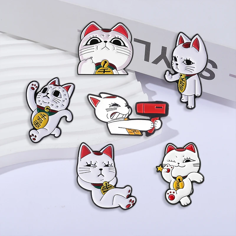 2-12 Stück/Set Anime-Spiel TCG Magic Energy Types Abzeichen Emaille-Pins Pop Rock Band Anime Turbo Granny Cat Maomao Brosche Schmuck Geschenke – Detail 26