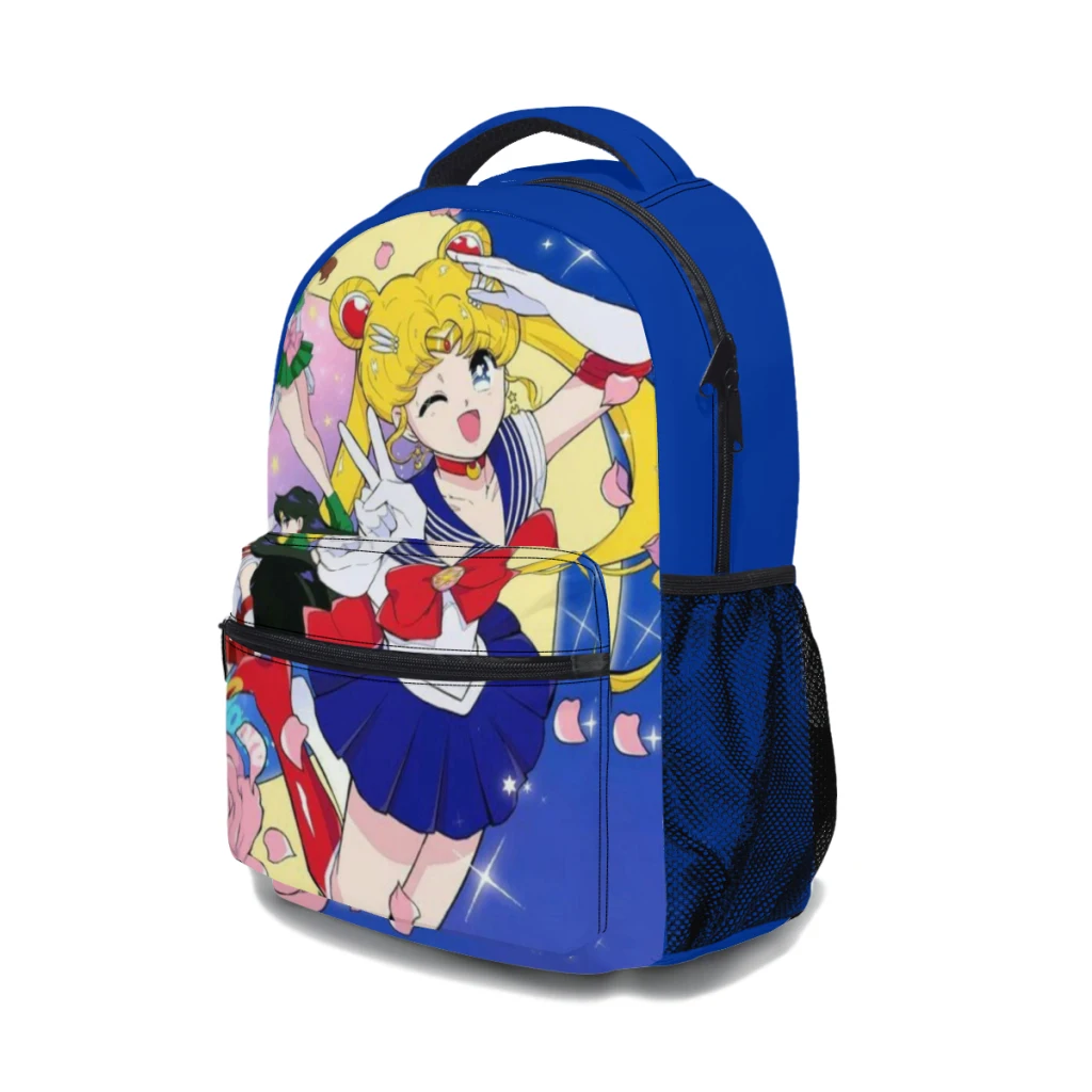 Anime Cute Sailor Moon Room New Female Fashion High Waterproof College zaino Laptop Travel Book Bag 17 pollici