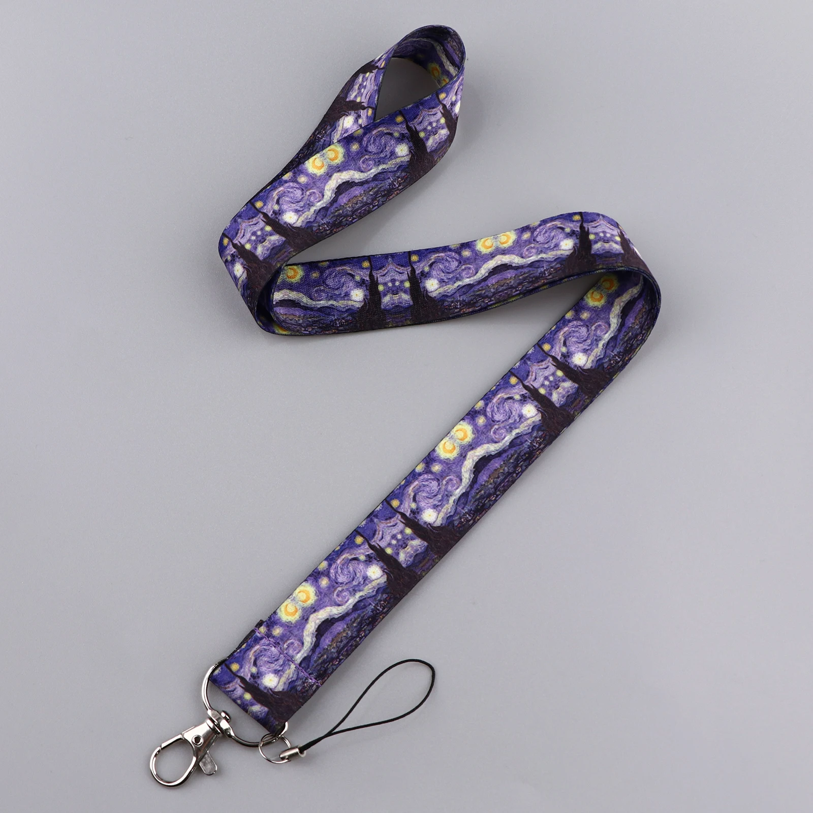 Van Gogh Painting Style Lanyard for Key Neck Strap Card ID Badge Holder Key Chain Key Holder Keyring Accessories Holiday Gift