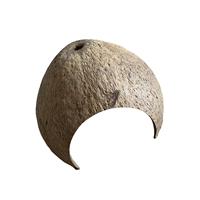 Coconut Shells Hut Reptile Hideouts Shelter Hide Breeding Hermit Ornament House Growth for Aquarium Decor