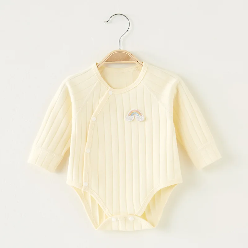 0-18M Newborn Infant Boy Romper Girl Bodysuit Jumpsuit Soft Baby Underwear Long Sleeve Toddler Sleepwear Children Clothes A799