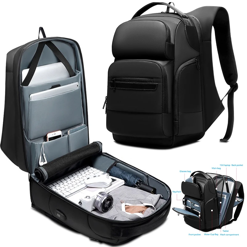 

Waterproof Large Capacity Travel Backpacks for Men Anti Theft 15.6 Inch Laptop Backpack USB Charging Business Bag Mochilas