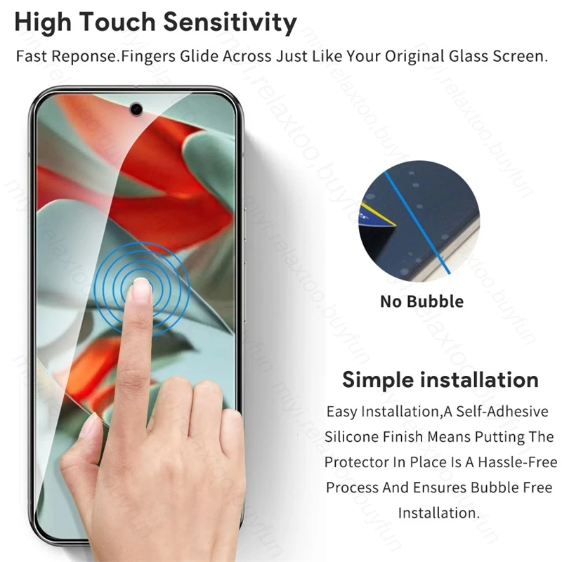 for Google Pixel 9 Pro XL 5G Glass 6 In 1 Tempered Glass Screen Protector Googe Pixel9 Pixel 9Pro 9 ProXL Pixel9Pro Camera Glass