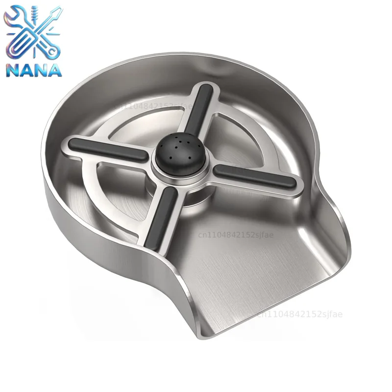 Stainless Steel Glass Rinser for Kitchen Sink Bottle Washer for Bar Cafe Home Sink High Pressure Rinse Cup Cleaner Accessories