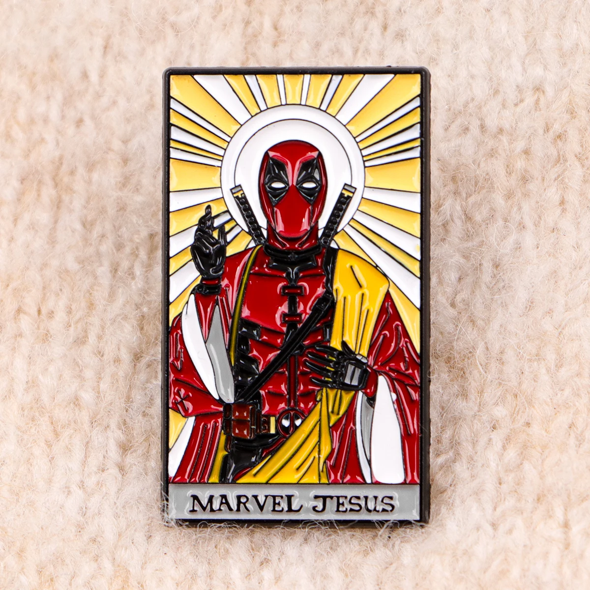 เข็มกลัดเคลือบลายพระเยซู สำหรับคอสเพลย์ ติดเสื้อ กระเป๋าเป้ เครื่องประดับเสื้อผ้า ของขวัญตลกๆ สำหรับเพื่อน