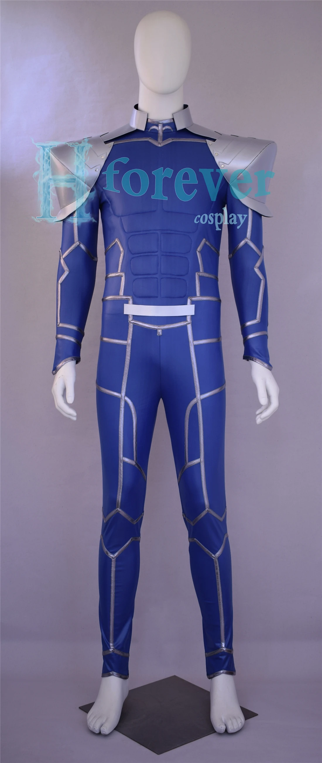 COS-HoHo [Customized] Anime Fate/Extra Stay Night Cu Chulainn Setanta Lancer Game Suit Jumpsuits Uniform Cosplay Costume