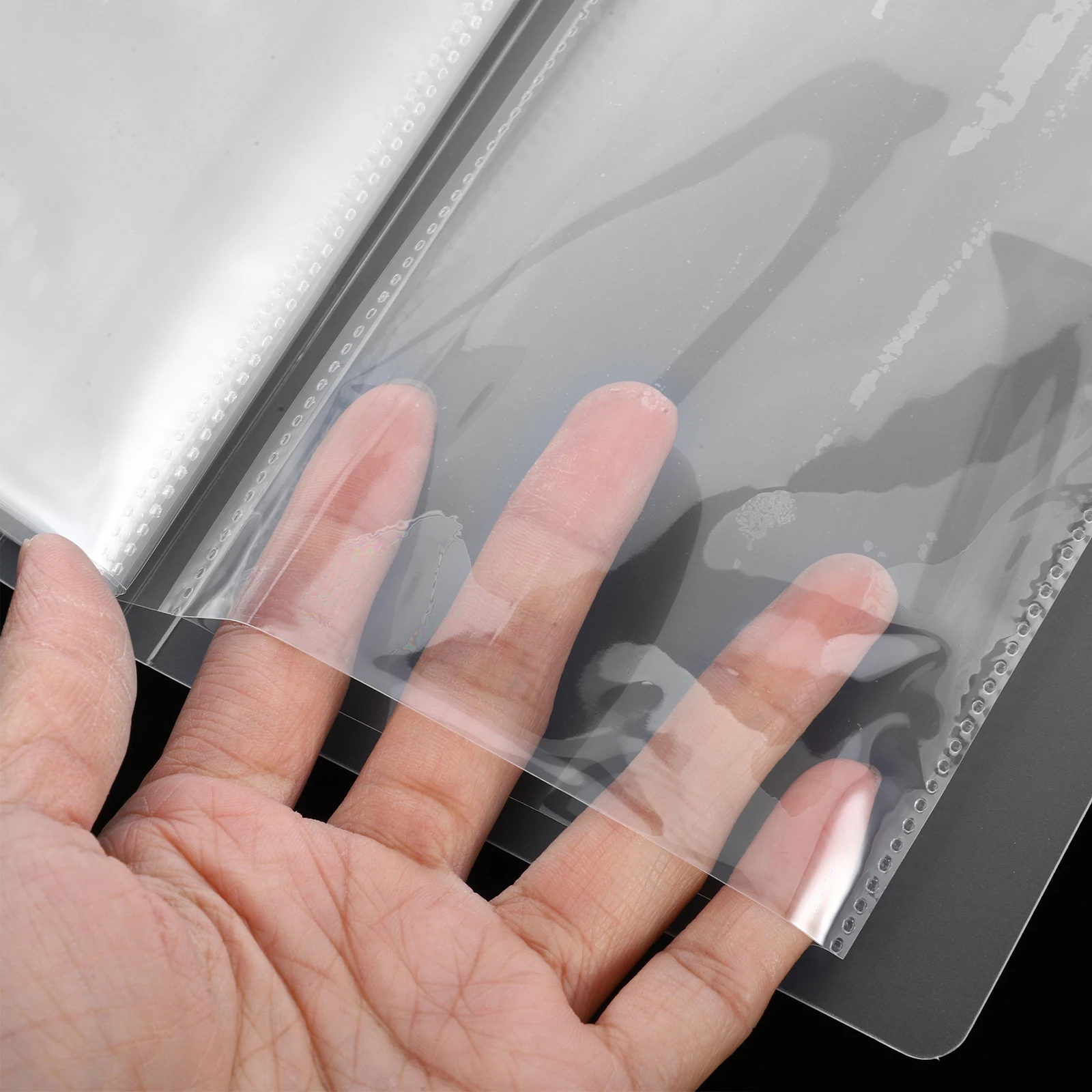 

2pcs Transparent Tickets Storage Album Lightweight Airplane Ticket Holder Snap Closure Portable Tickets Organizer Birthdays