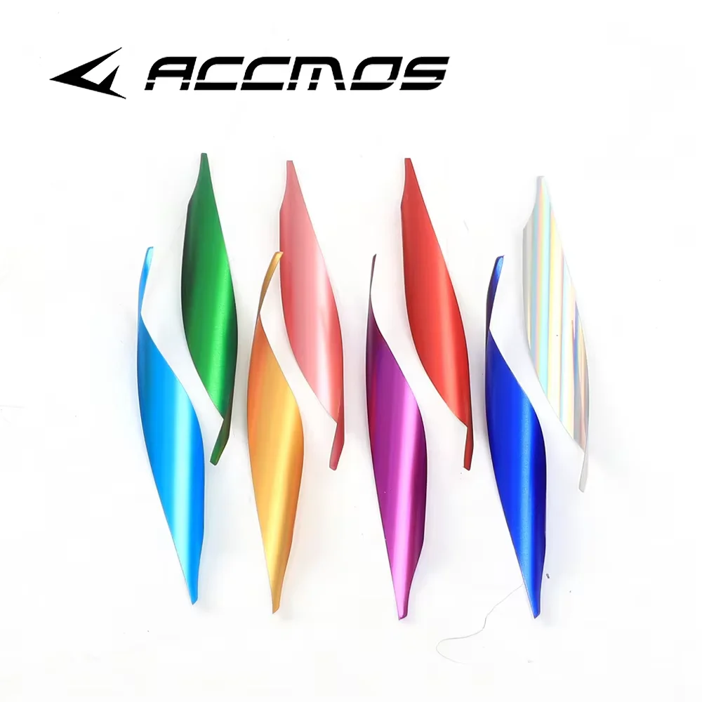 Archery Spiral Feather 3inch Spin Arrow Vanes Left Wing/Right Wing Arrow Shaft DIY Shooting Accessories 60pcs/box