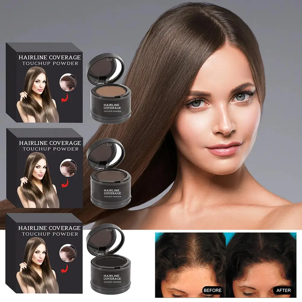 Hairline Powder ทันทีปกปิดรากผม Hair Powder สําหรับผมบางสําหรับสตรีและผู้ชาย, เส้นผม Shadow Powder M U1d1