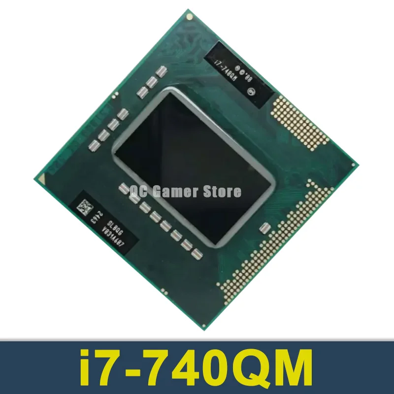 i7-740QM Processor 6M Cache 1.73GHz-2.93Ghz i7 740QM SLBQG PGA988 Laptop CPU Compatible PM55 HM55 QM57