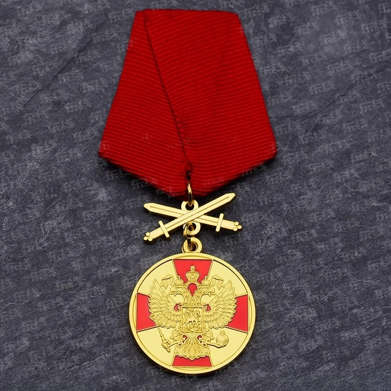 Eastern Front replicates the Russian double-headed eagle cross the Order of Merit for the Fatherland Merit commemorative Medal